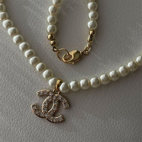 stella chanel pearl necklace|Chanel coco necklace gold.